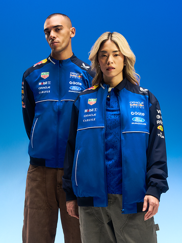 新品　Oracle Red Bull Racing レザージャケット Oracle Red Bull Racing Black Leather Jacket