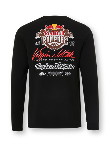 Red Bull Rampage Troy Lee Designs Longsleeve Scorched T Shirt Red Bull Shop US