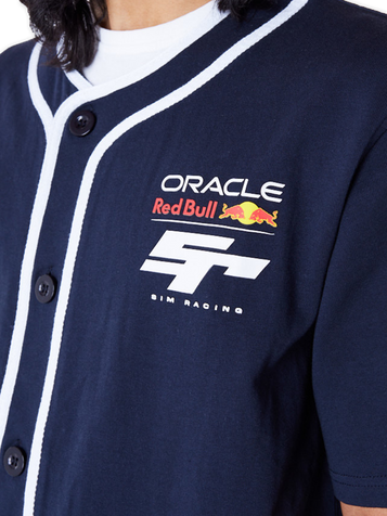 コラボ【New Era×Oracle Red Bull Sim Racing】Vネックジャージ Oracle Red Bull Racing Sim Racing Baseball Jersey | Red Bull