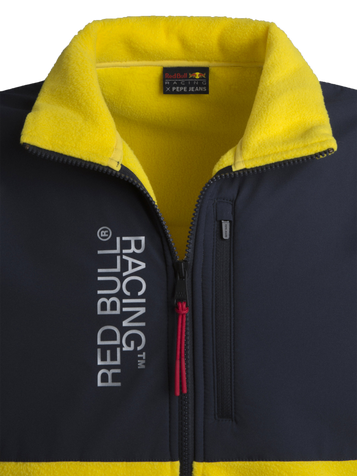 Red Bull Racing Polar Fleece Hybrid Jacket by PEPE JEANS | Red