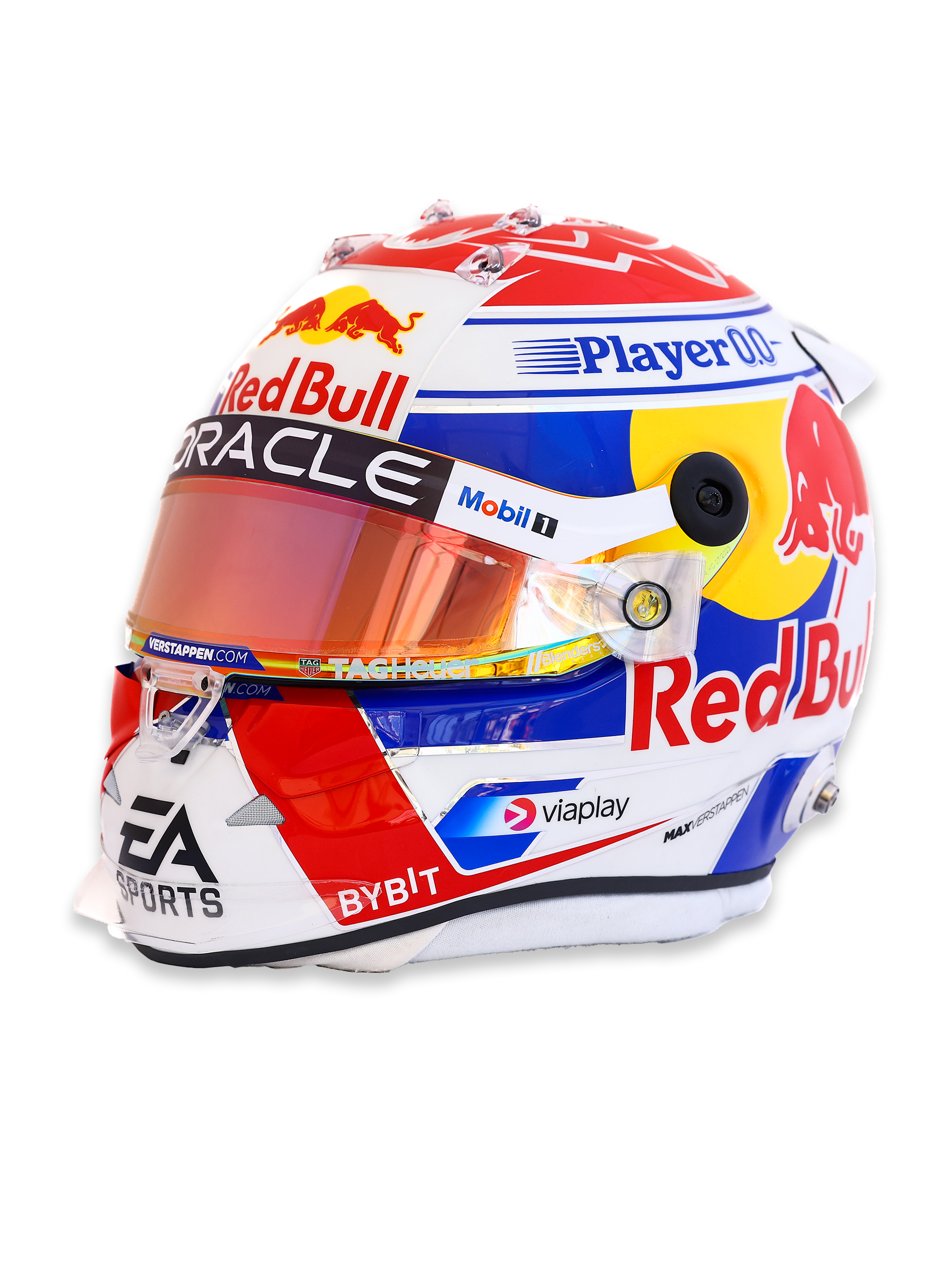 スポーツ選手 M.Verstappen Red Bull Arai 1/2 Helmet Oracle Red Bull Racing 1:2 Max Verstappen 2024 Season Mini