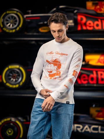 Max Verstappen Puzzle Long Sleeved T-Shirt | Red Bull Shop US