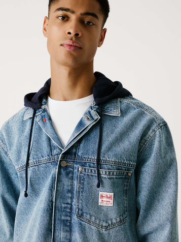 Red Bull Racing Hooded Denim Jacket by PEPE JEANS | Red Bull Shop US