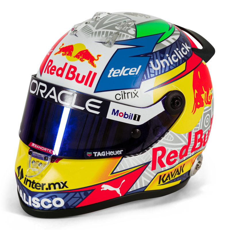 Oracle Red Bull Racing 12 Checo Perez Season 2022 Mini Helmet